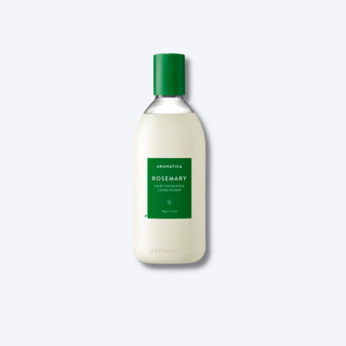Revitalizează-ți părul cu balsamul Aromatica cu rozmarin pentru îngroșarea firului de păr. Formulă naturală ce stimulează creșterea și conferă densitate.
